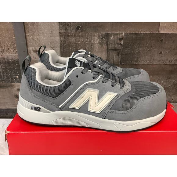 New Balance Men's 10 2E Grey Elite Lite EH Work Shoes Composite Safety Toe LM5-8 - Picture 3 of 8
